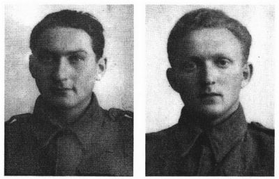 Norberet a Walter Lanzerové, dva z padlých v hořké bitvě o Sokolovo.