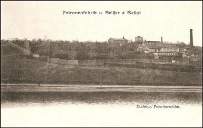 Vyobrazení továrny Sellier- Bellot z roku 1907
