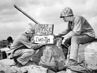 Pošta námořní pěchoty - Iwo Jima