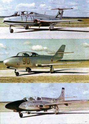 L-29 Delfín, Jak-30 a TS-11 Iskra