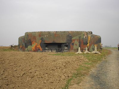 Pěchotní srub budovaný na severní hranici Československa