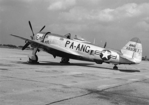 P-47N Thunderbolt v roce 1954
Klíčová slova: P-47