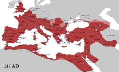 Římská říše za vlády císaře Traiana (117)