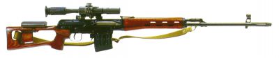 Základní podoba pušky SVD s optickým zaměřovačem PSO-1