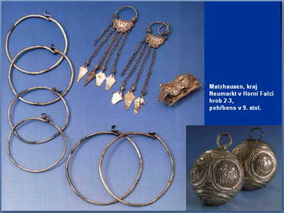 archeologické nálezy slovanských šperků v Bavorsku