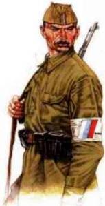 Voják ruské strážní jednotky 1942
