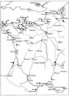 Rozmístění východních jednotek v červnu 1944 na západní frontě
Klíčová slova: ww2 německo 1944 mapa
