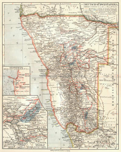 Německá jihozápadní Afrika 1905
