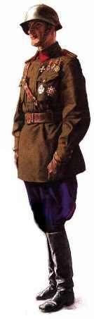 RNNA â€“ ruská národní lidová armáda
Kornel I.K. Sacharov nosil španělská vyznamenání, která dostal během španělské občanské války 1936-1939 na straně frankistů.

