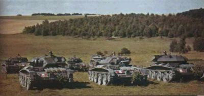 Skupina tanků Cruiser Tank Mk.V Covenanter