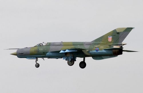 MiG-21bisD chorvatského letectva
