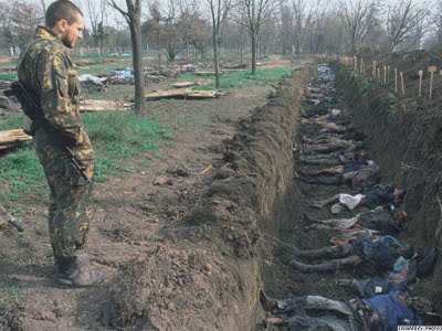 Chechen Mass Grave Courtesy Of Russia
